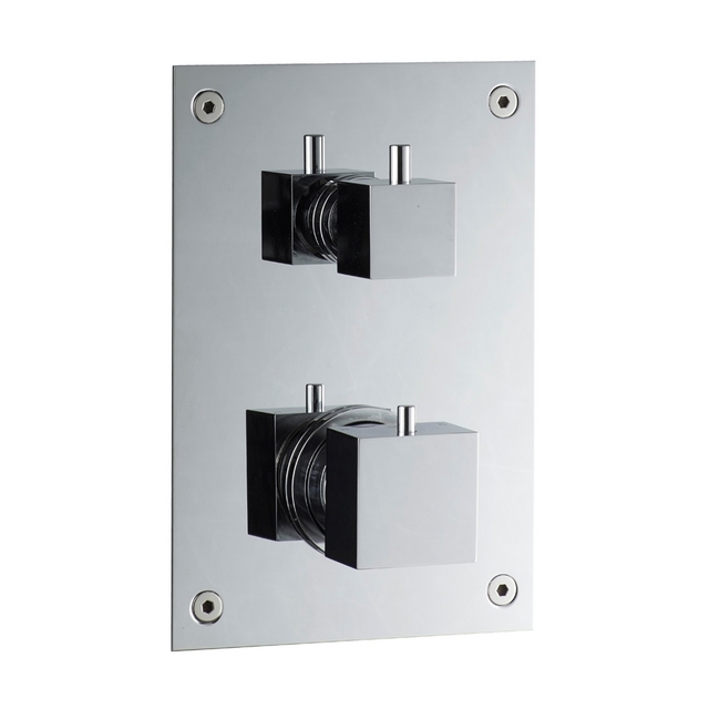 DUSCHBLANDARE BOX 268 SQUARE TERMOSTAT INBYGGNAD KROM | Beijerbygg Byggmaterial